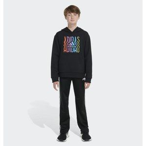 Brand New Adidas Game-On Graphic Fleece Pullover Hoodie Kids' Size S (8)